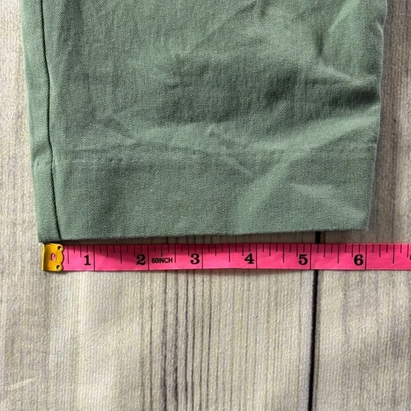 a new day Sage Green Side Zip Chinos Pants Spring Size 10 - Picture 9 of 11